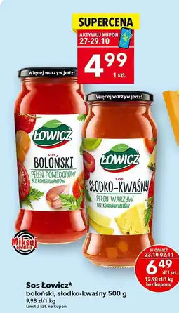 Lewiatan Sos Łowicz słodko-kwaśny 500g oferta