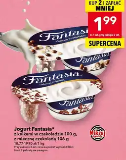 Lewiatan Jogurt Fantasia z kulkami w czekoladzie, z mleczną czekoladą oferta