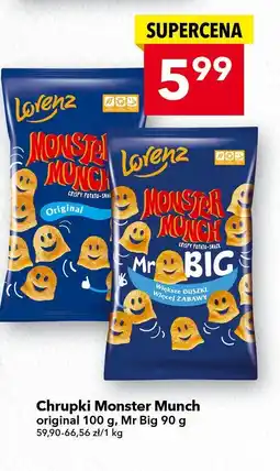 Lewiatan Chrupki Monster Munch Mr Big Lorenz oferta