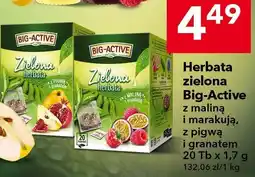 Lewiatan Herbata zielona Big-Active z maliną i marakują, z pigwą i granatem oferta