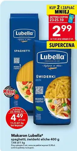 Lewiatan Makaron Lubella świderki 400g oferta