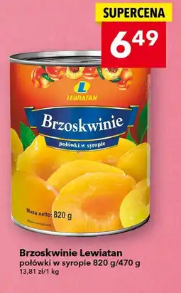 Lewiatan Brzoskwinie Lewiatan połówki w syropie oferta