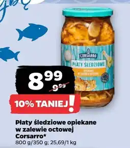 Netto Płaty śledziowe opiekane w zalewie octowej Corsarro oferta