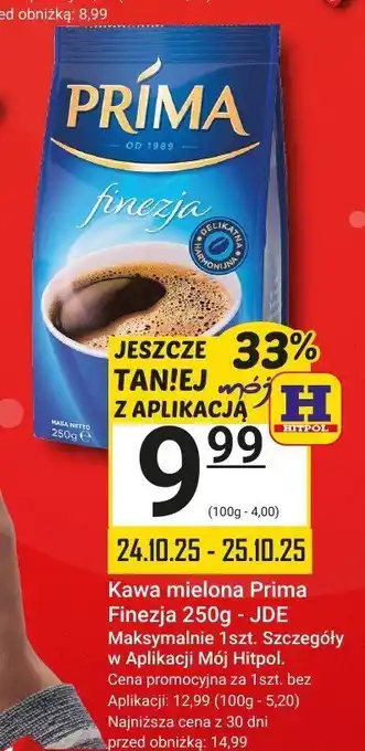 Kawa mielona Prima Finezja JDE