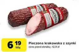 Carrefour Kiełbasa krakowska sucha pieczona Olewnik oferta
