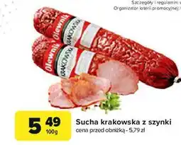 Carrefour Kiełbasa krakowska z szynki Olewnik oferta