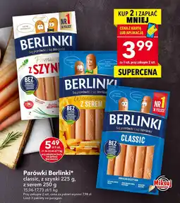 Lewiatan Parówki Berlinki z serem 250g oferta