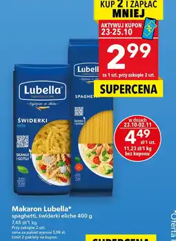 Lewiatan Makaron Lubella spaghetti oferta