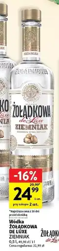 Intermarche Wódka Żołądkowa Gorzka De Luxe Ziemniak oferta
