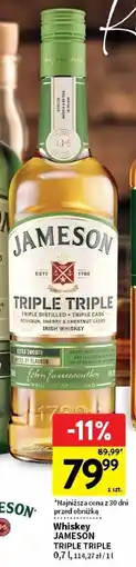 Intermarche Whiskey Jameson Triple oferta