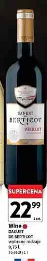 Intermarche Wino Daguet De Berticot Merlot oferta
