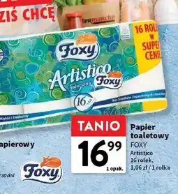 Intermarche Papier toaletowy biały Foxy Artistico oferta