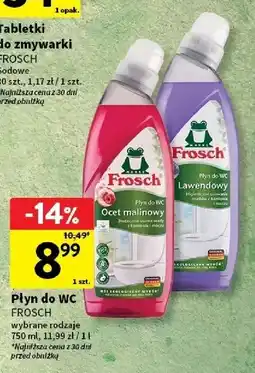 Intermarche Płyn do wc malinowy Frosch oferta