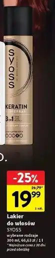 Intermarche Lakier do włosów Syoss Keratin oferta