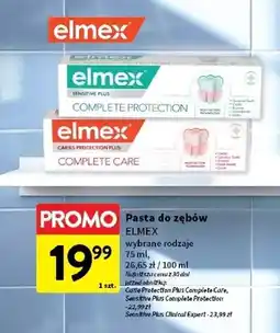 Intermarche Pasta do zębów z aminofluorkiem Elmex Sensitive oferta