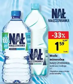 Intermarche Woda niegazowana Nałęczowianka oferta