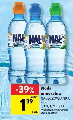 Intermarche Woda niegazowana Nałęczowianka Kids oferta