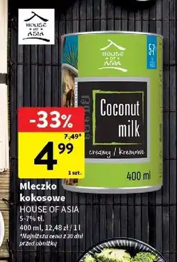 Intermarche Mleczko kokosowe 5-7% House Of Asia oferta