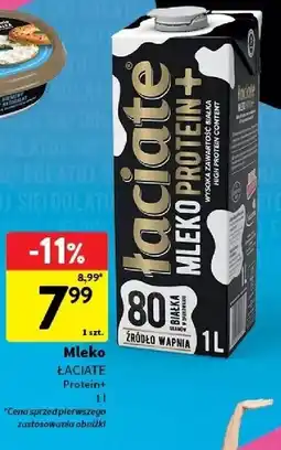 Intermarche Mleko protein + Łaciate oferta