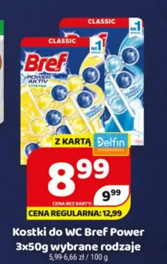 Delfin Kostki do WC Bref Power 3x50g oferta