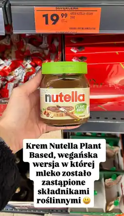 Biedronka Krem Nutella Plant Based wegański oferta