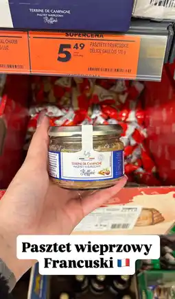 Biedronka Pasztet wieprzowy Francuski Delice Gaulois Terrine de Campagne Raffiné oferta