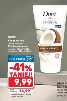 Kaufland DOVE Krem do rąk różne rodzaje 75 ml opakowanie oferta