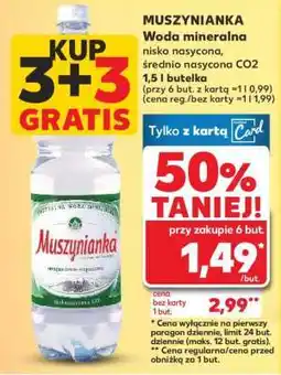 Kaufland MUSZYNIANKA Woda mineralna oferta
