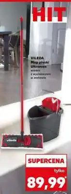 Kaufland VILEDA Mop płaski Ultramax wiadro z wyciskaczem w zestawie oferta