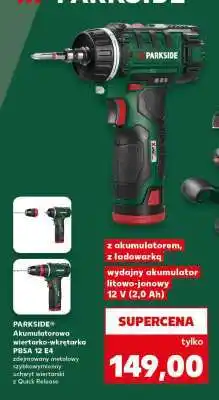 Kaufland PARKSIDE Akumulatorowa wiertarko-wkrętarka PBSA 12 E4 oferta