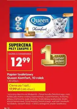 Biedronka Queen Komfort oferta