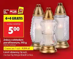 Biedronka Znicz z wkładem parafinowym, 110 g oferta