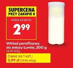 Biedronka Wkład parafinowy do zniczy Lumia, 200 g oferta