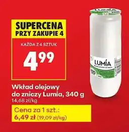 Biedronka Wkład olejowy do zniczy Lumia , 340 g oferta