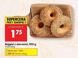 Biedronka Bajgiel z ziarnami, 100 g oferta