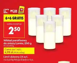 Biedronka Wkład parafinowy do zniczy Lumia, 250 g oferta