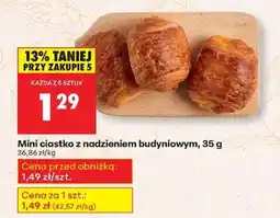 Biedronka Mini ciastko z nadzieniem budyniowym, 35 g oferta