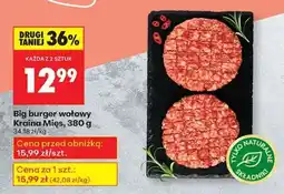 Biedronka Big burger wołowy Kraina Mięs, 380 g oferta