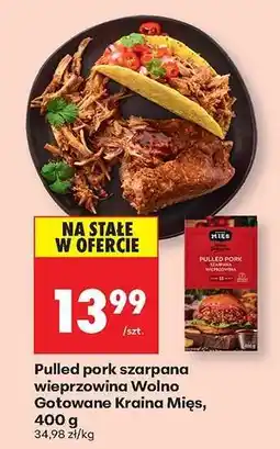 Biedronka Pulled pork szarpana wieprzowina Wolno Gotowane Kraina Mies, 400 g oferta
