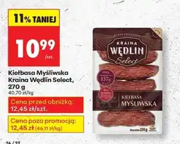 Biedronka Kiełbasa Myśliwska Kraina Wędlin Select, 270 g oferta