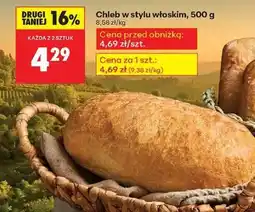 Biedronka Chleb w stylu włoskim, 500 g oferta
