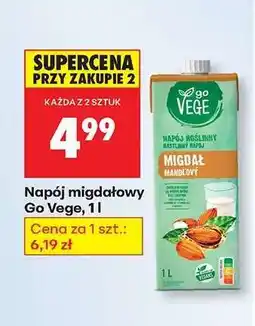 Biedronka Napój migdałowy Go Vege, 1l oferta