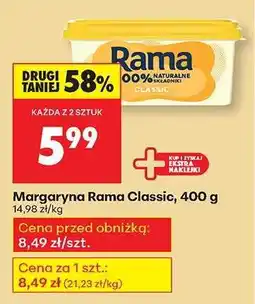 Biedronka Margaryna Rama Classic 400 g oferta