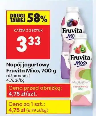 Biedronka Napój jogurtowy Fruvita Mixo, 700 g oferta