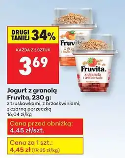 Biedronka Jogurt z granola Fruvita , 230 g oferta