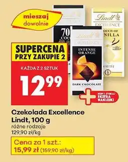 Biedronka Czekolada Excellence Lindt , 100 g oferta