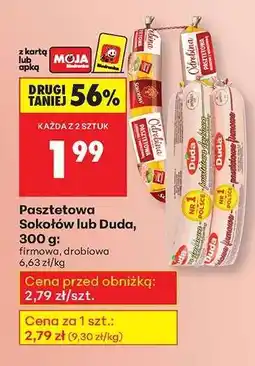 Biedronka Pasztetowa Sokołów lub Duda, 300 g oferta