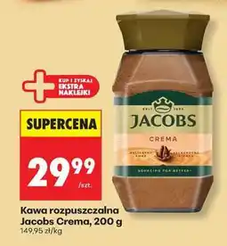 Biedronka Kawa rozpuszczalna Jacobs Crema, 200 g oferta