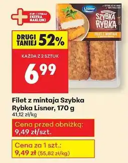 Biedronka Filet z mintaja Szybka Rybka Lisner, 170 g oferta