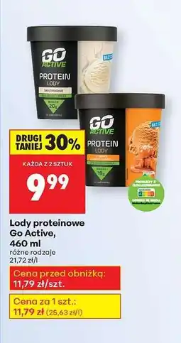 Biedronka Lody proteinowe Go Active, 460 ml oferta
